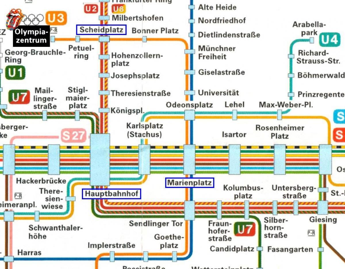 नक्शे के म्यूनिख hauptbahnhof