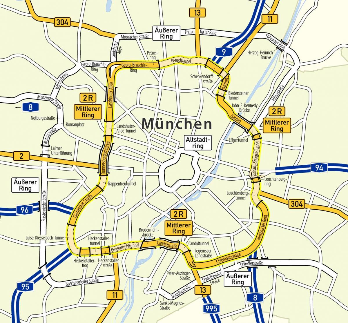 जर्मनी की अंगूठी मानचित्र