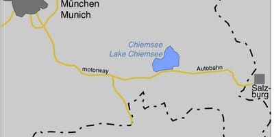 नक्शा ofmunich झीलों 