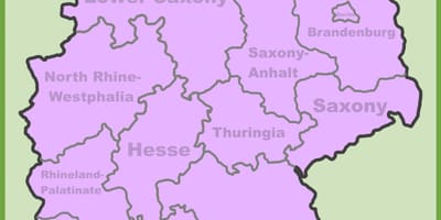 नक्शा म्यूनिख के स्थान