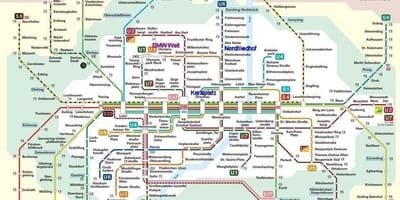 एस बान नक्शा münchen