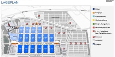 नक्शे के munchen messe