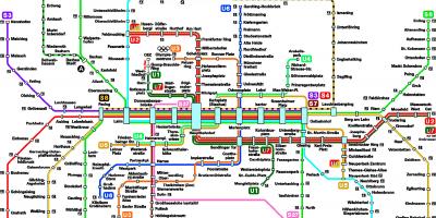 नक्शे के munchen मेट्रो