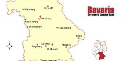 जर्मनी के नक्शे दिखा म्यूनिख
