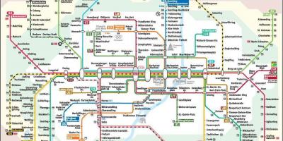 म्यूनिख मेट्रो मानचित्र