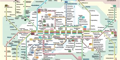 म्यूनिख रेलवे स्टेशन का नक्शा